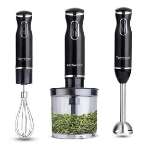 Mixeur plongeant TECHWOOD 3 en 1 noir et inox 600W (TMS-9666) Mixeur plongeant TECHWOOD 3 en 1 noir et inox 600W (TMS-9666)